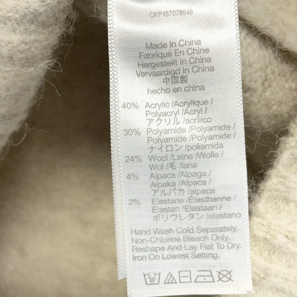 Madewell Womens Sweater Size Medium M‎ Wilmington Hoodie Oatmeal/Off White - Picture 9 of 12